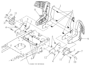 Bumper 1 Diagram and Parts List for XT2-GX54DKH (14AQA6TMA10)(2022) Cub Cadet Lawn Tractor